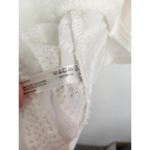 Free People Top Womens XS Beach Tie Back High Neck Halter Boho Hippie Cotton - Picture 5 of 9